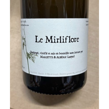 Mariette & Albéric Vin de France blanc Mirliflore 2024