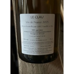 Romain Le Bars Vin de France blanc Le Clau 2025