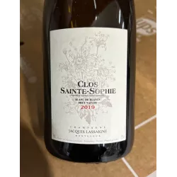 Jacques Lassaigne Champagne Brut Nature Blanc de blancs Clos Sainte Sophie 2019