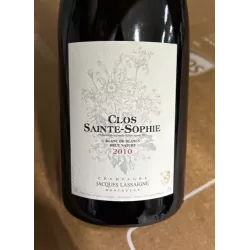 Jacques Lassaigne Champagne Brut Nature Blanc de Blancs Clos Sainte Sophie 2010