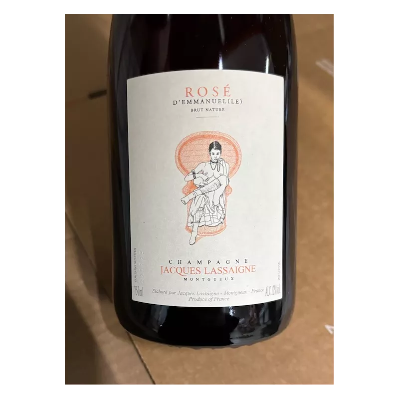 Jacques Lassaigne Champagne Brut Nature rosé Rosé d'Emmanuel(le)