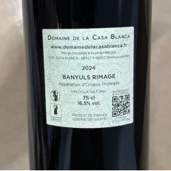 Domaine de la Casa Blanca Banyuls Rimage Roudoulère 2024