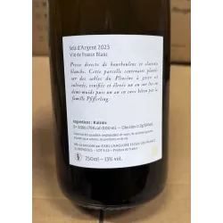 Domaine de l'Anglore Vin de France blanc Sels d'Argent 2023
