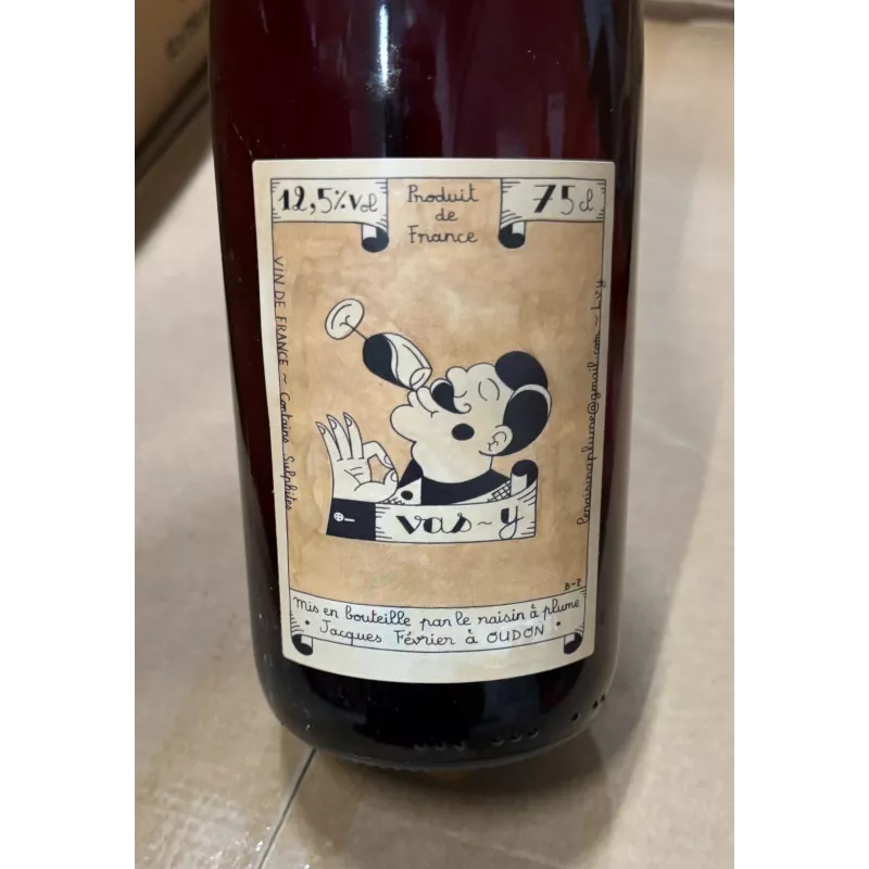 Le Raisin à Plume Vin de France rouge Vas-y 2025
