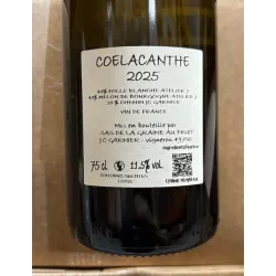 Jean-Christophe Garnier Vin de France blanc Cœlacanthe 2025