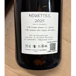 Jean-Christophe Garnier Vin de France rouge Les Nouettes 2025