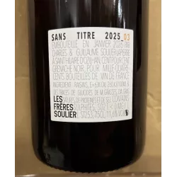 Les Frères Soulier Vin de France blanc Sans Titre 03 2025
