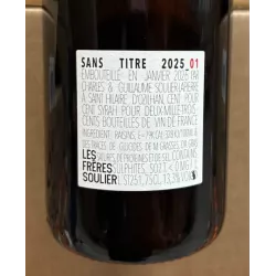 Les Frères Soulier Vin de France rouge Sans Titre 01 2025