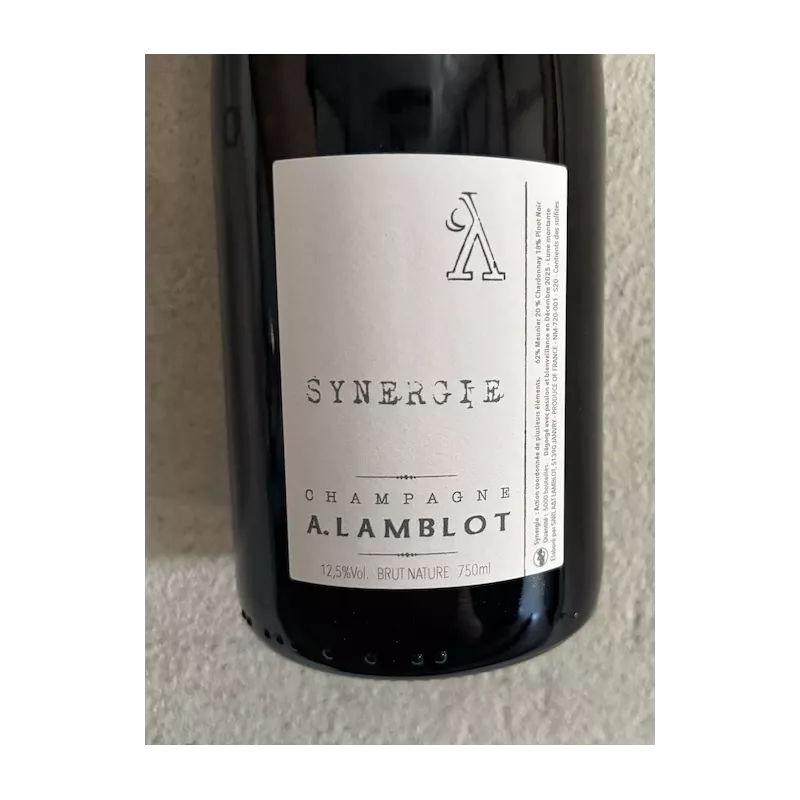 Alexandre Lamblot Champagne Brut Nature Synergie 2020