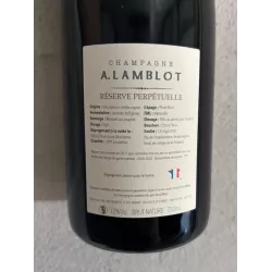 Alexandre Lamblot Champagne Brut Nature Blanc de Noirs Réserve Perpétuelle 17-22