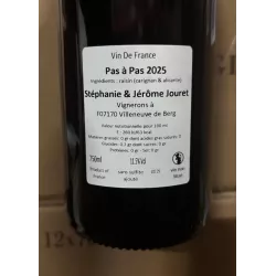 Domaine Jérôme Jouret Vin de France rouge Pas à Pas 2025