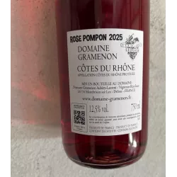 Domaine Gramenon Côtes du Rhône rosé Rosé Pompon 2025