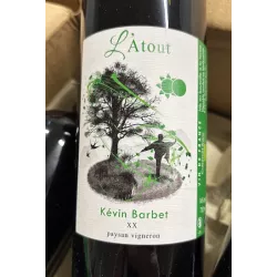 Kévin Barbet Vin de France rouge L'Atout 2020