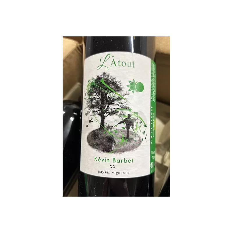 Kévin Barbet Vin de France rouge L'Atout 2020