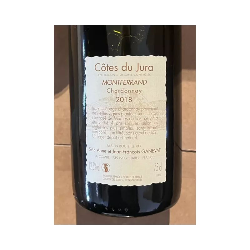 Anne & Jean-François Ganevat Côtes du Jura Savagnin Montferrand 2018 magnum