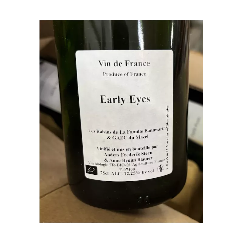 Anders Frederik Steen & Anne Bruun Blauert Vin de France blanc Early Eyes