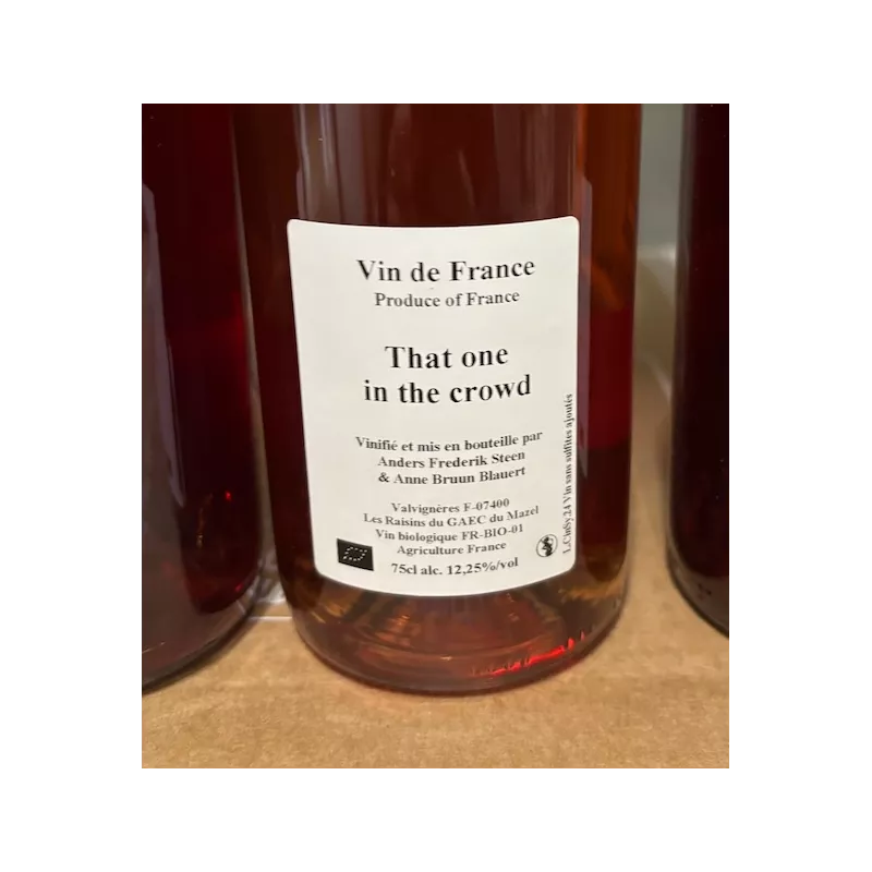 Anders Frederik Steen & Anne Bruun Blauert Vin de France rosé That One in the Crowd 2024