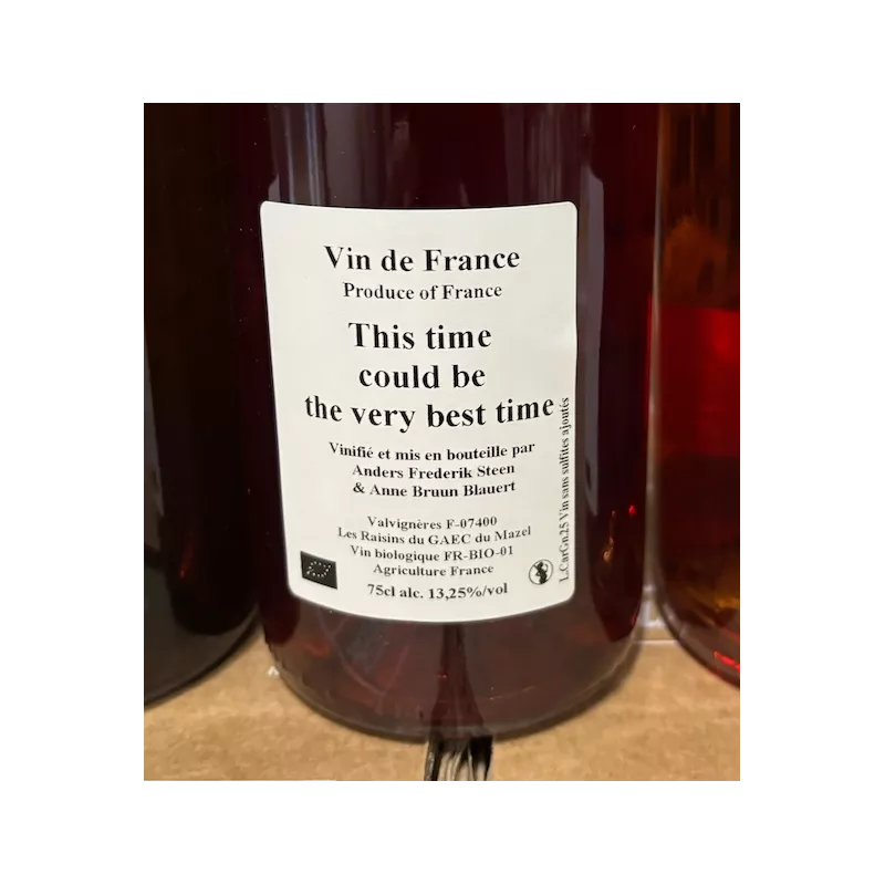 Anders Frederik Steen & Anne Bruun Blauert Vin de France rosé This Time could be the very best time 2025