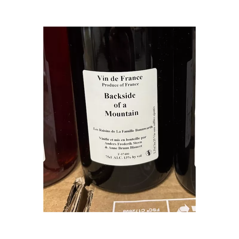 Anders Frederik Steen & Anne Bruun Blauert Vin de France rouge Backside of a Mountain 2025