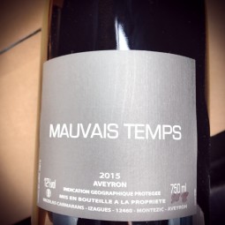 Nicolas Carmarans IGP Aveyron Mauvais Temps 2015 Magnum