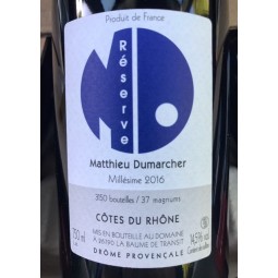 Matthieu Dumarcher Côtes du Rhône Réserve 2016