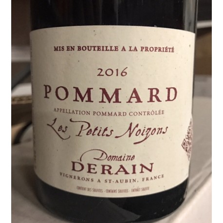 Domaine Derain Pommard Petits Noizons 2016 Domaine Derain Pommard Petits Noizons 2016