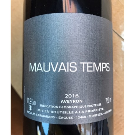 Nicolas Carmarans IGP Aveyron Mauvais Temps 2016 Nicolas Carmarans IGP Aveyron Mauvais Temps 2016