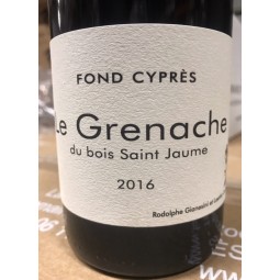 Fond Cyprès Vin de France Grenache du Bois Saint Jaume 2019