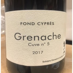 Fond Cyprès Vin de France Grenache Cuve N. 5 2016