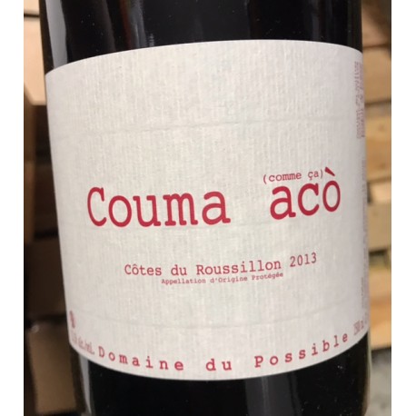 Domaine du Possible Côtes du Roussillon Couma Acco 2014 Magnum Domaine du Possible Côtes du Roussillon Couma Acco 2014 Magnum