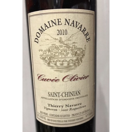 Domaine Navarre Saint Chinian Olivier 2010 Magnum Domaine Navarre Saint Chinian Olivier 2010 Magnum