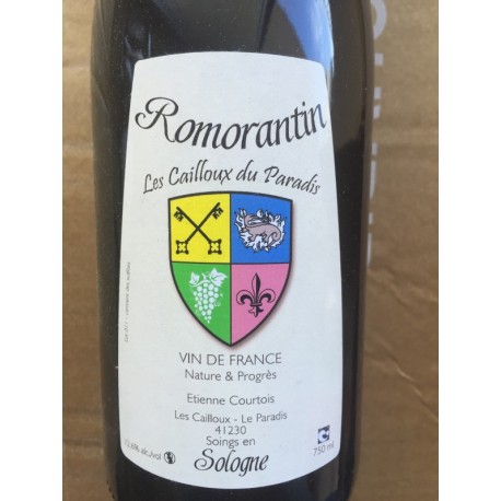 Les Cailloux du Paradis Vin de France blanc Romorantin 2010 Les Cailloux du Paradis Vin de France blanc Romorantin 2010