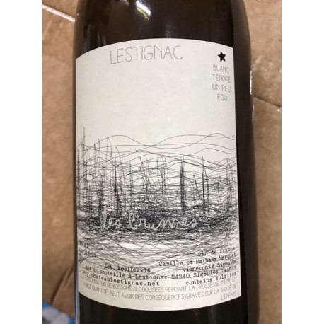 Château Lestignac Hors les Murs Vin de France blanc Les Brumes 2017 Château Lestignac Hors les Murs Vin de France blanc Les Brumes 2017