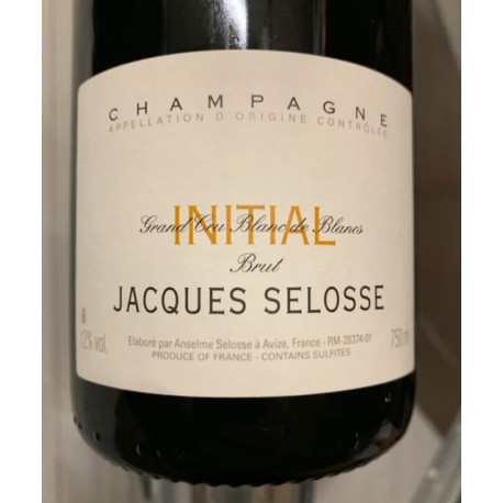 Selosse Champagne Brut Blanc de blancs Initial (dégorgement 2021)