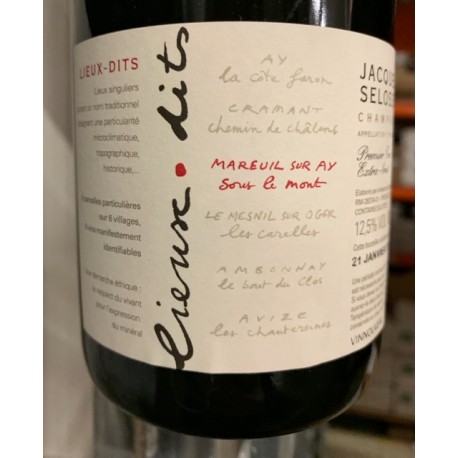 Selosse Champagne Brut Blanc de Noirs Sous le Mont (dégorgement 2014) Selosse Champagne Brut Blanc de Noirs Sous le Mont (dégorgement 2014)
