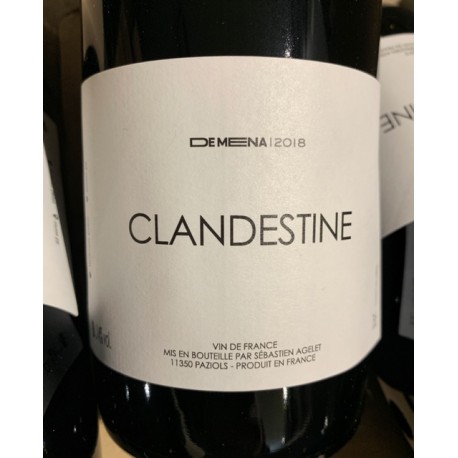 De Mena Vin de France rouge Clandestine 2019