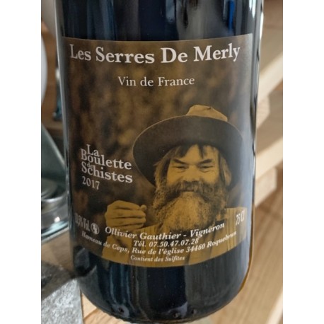 Les Serres de Merly Vin de France Boulette de Schistes 2017 Les Serres de Merly Vin de France Boulette de Schistes 2017