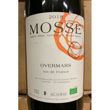 Domaine Mosse Vin de France blanc Overmars 2018
