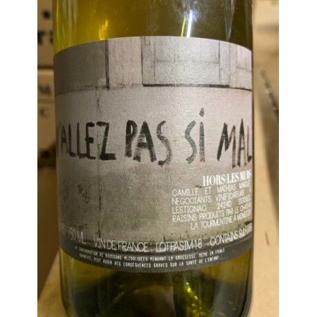 Lestignac Hors Les Murs Vin De France Blanc N Allez Pas Si Mal 2018