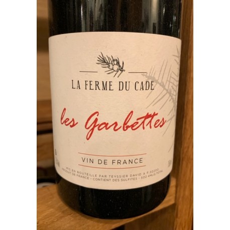 La Ferme du Cade Vin de France rouge Les Garbettes 2018