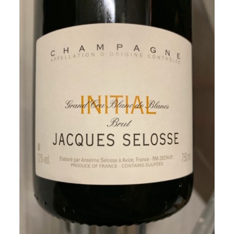 Selosse Champagne Brut Blanc de blancs Initial (dégorgement 2019) Selosse Champagne Brut Blanc de blancs Initial (dégorgement 2019)
