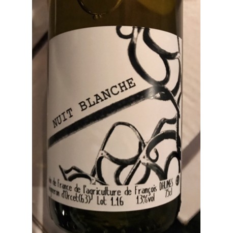François Dhumes Vin de France blanc Nuit Blanche 2018