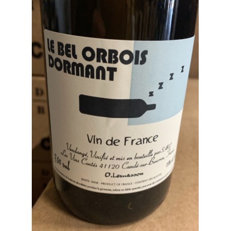 Les Vins Contés Vin de France blanc Le Bel Orbois Dormant 2018 Les Vins Contés Vin de France blanc Le Bel Orbois Dormant 2018
