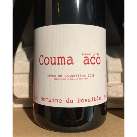 Domaine du Possible Côtes du Roussillon Couma Acò 2018 Magnum