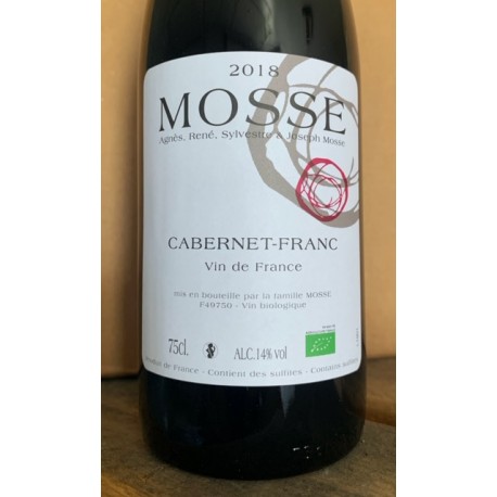 Domaine Mosse Vin de France rouge Cabernet Franc 2018 Domaine Mosse Vin de France rouge Cabernet Franc 2018
