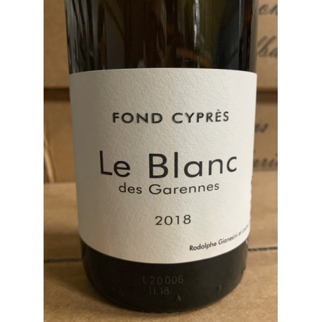 Fond Cyprès Vin de France blanc Le Blanc des Garennes 2013