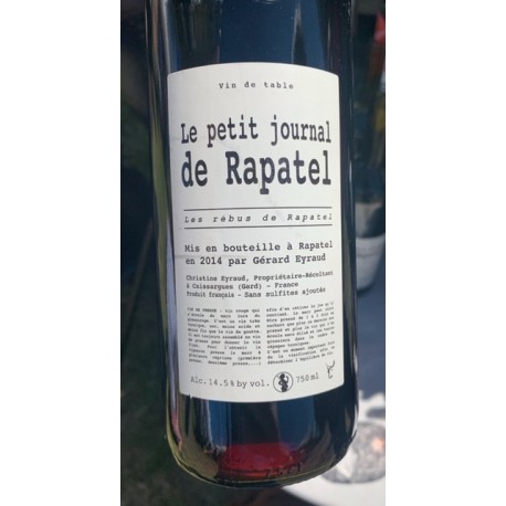 Domaine Rapatel Vin de Table rouge Petit Journal 2014