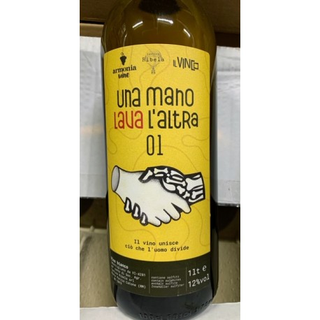 Cantina Ribelà Vino da Tavola bianco Una Mano Lava l'Altre 01 2019 Cantina Ribelà Vino da Tavola bianco Una Mano Lava l'Altre 01 2019