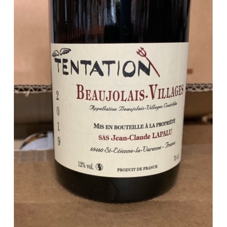 Jean-Claude Lapalu Beaujolais-Villages Tentation 2019