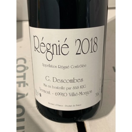 Domaine Descombes Régnié Vieilles Vignes 2018